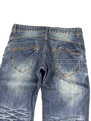 Washed Straight-Fit Jeans (M)
