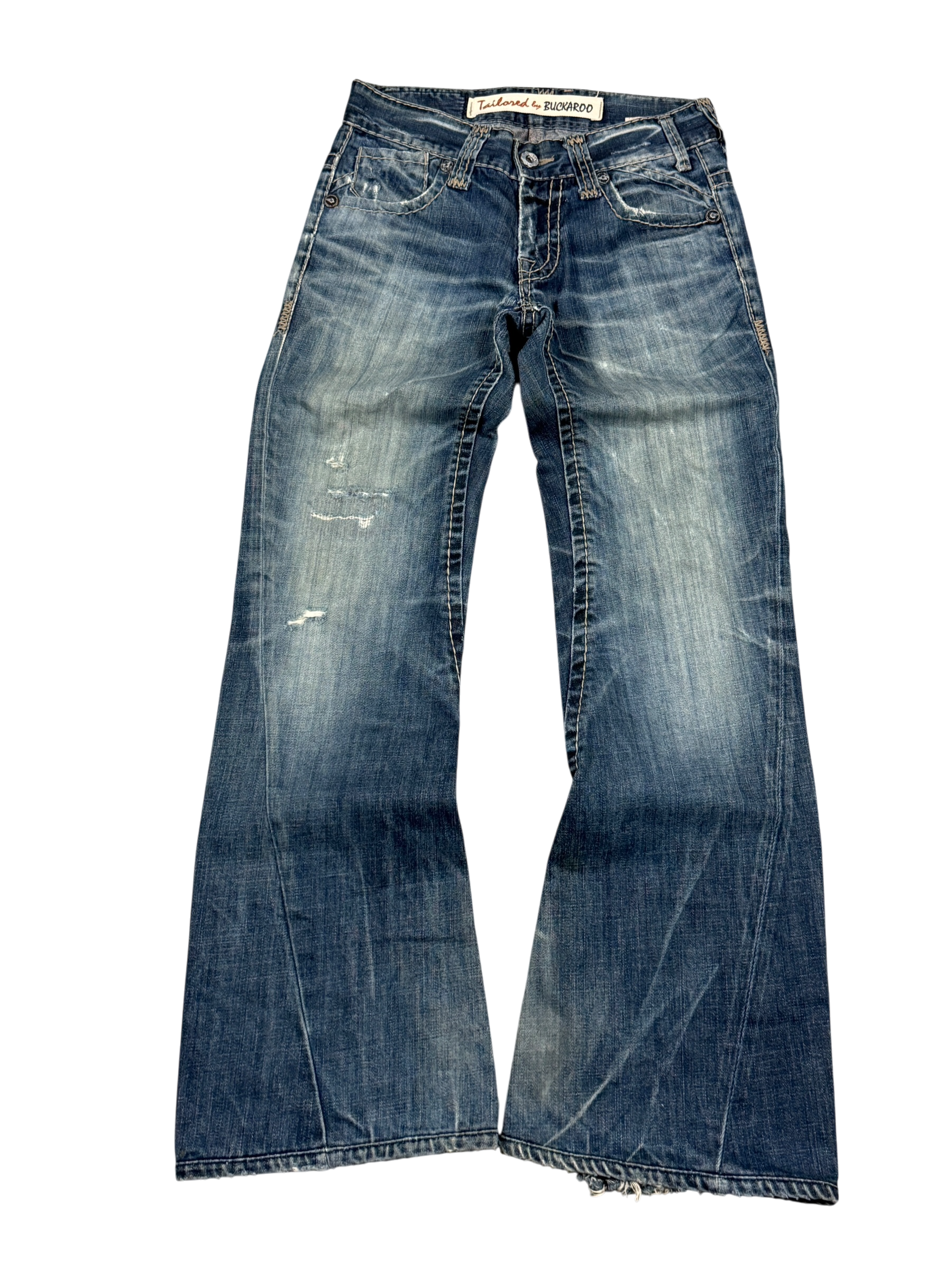 Crazy washed Flared/Bootcut Jeans (XS)