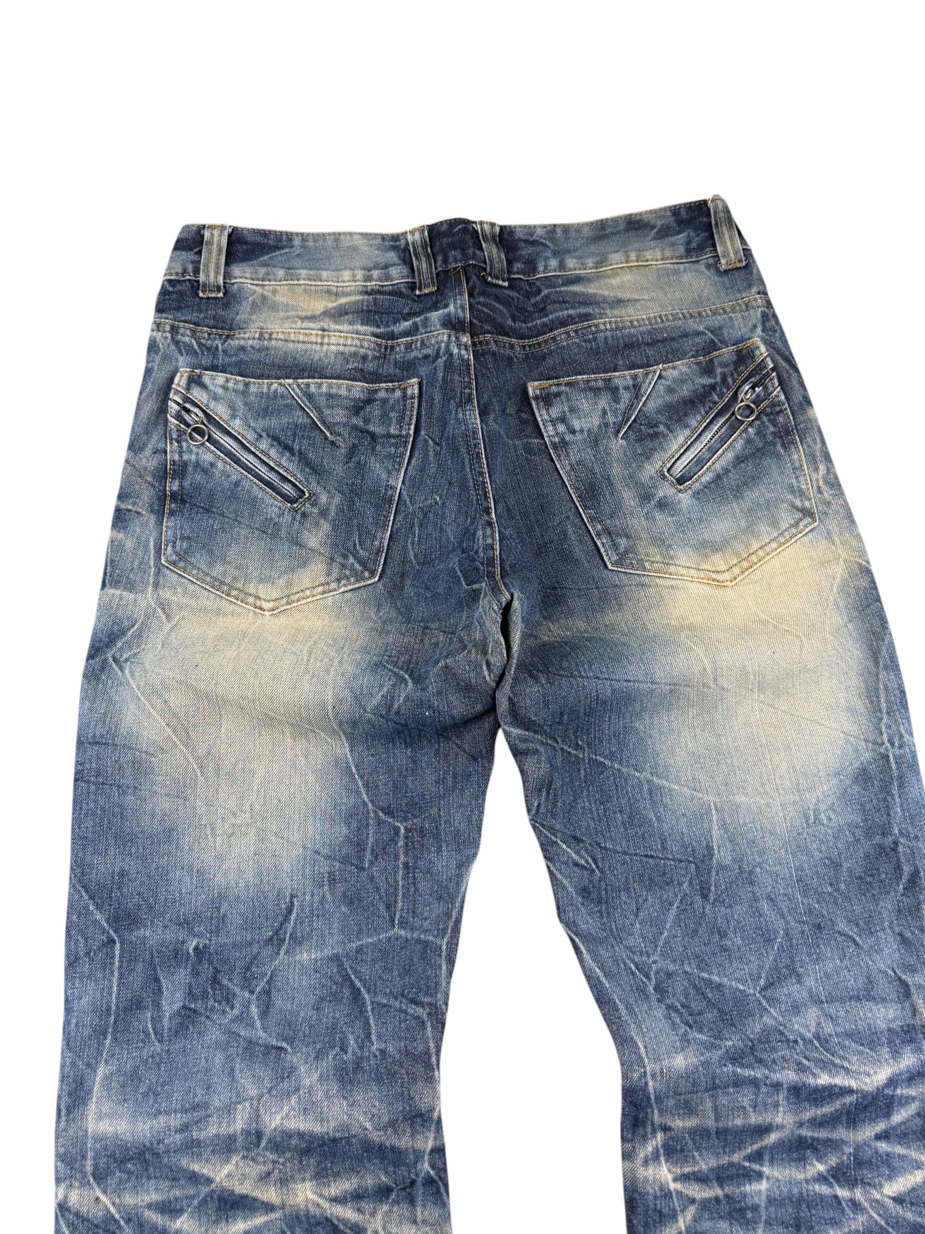 Ultra washed Straight Jeans (M-L)