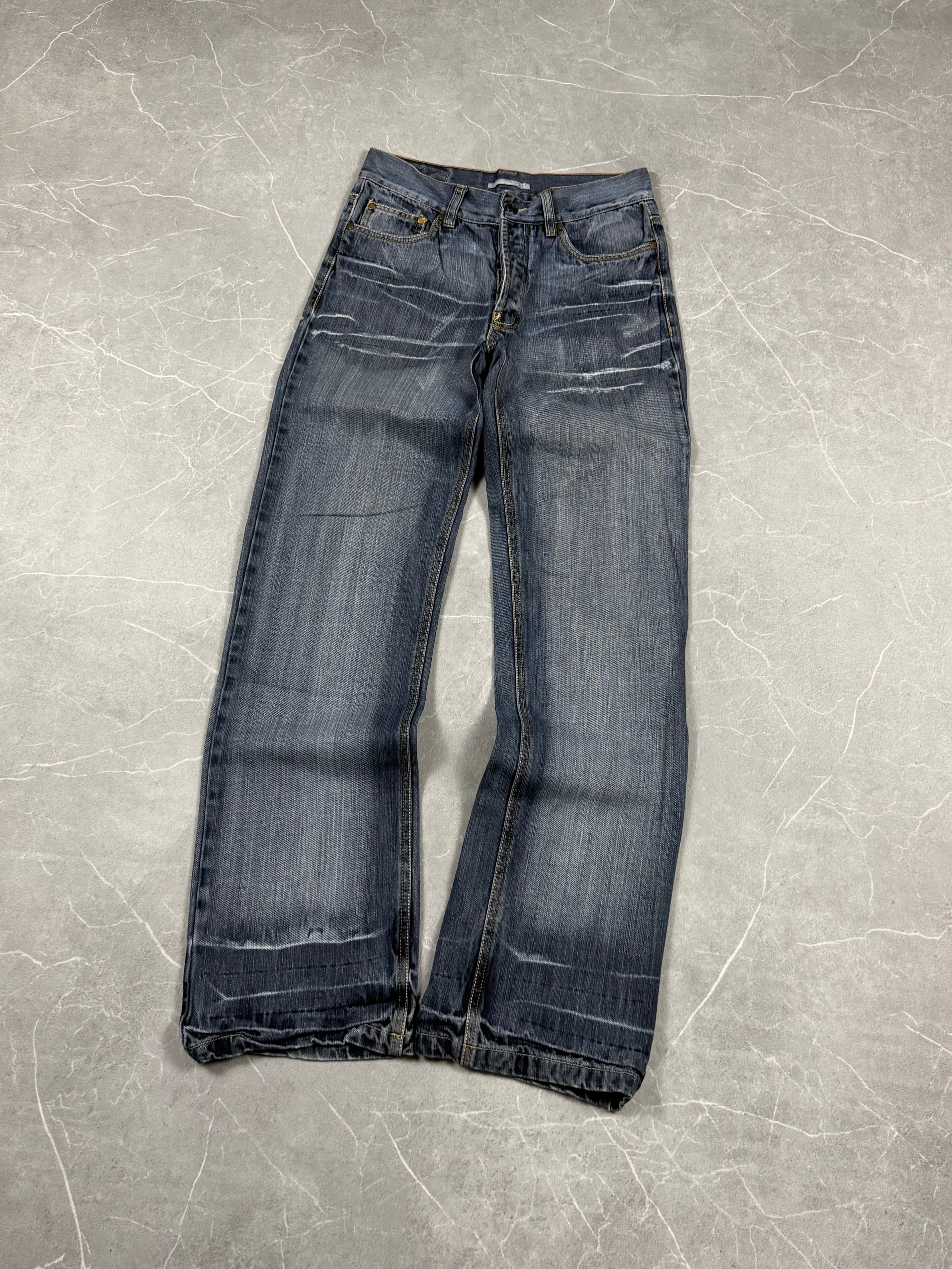 Vintage washed Straight Jeans (XS-S)