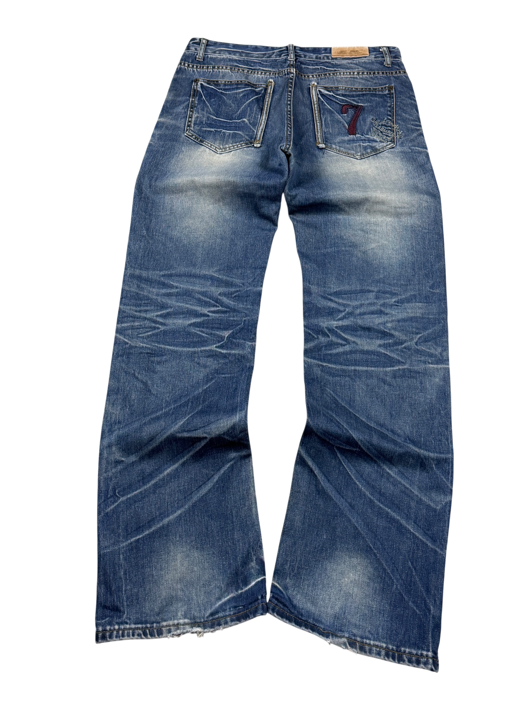 Ultra Washed Straight Jeans (M-L)