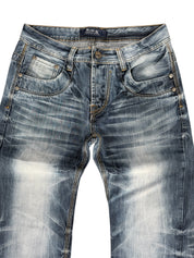 Vintage washed Straight-Fit Jeans (S-M)