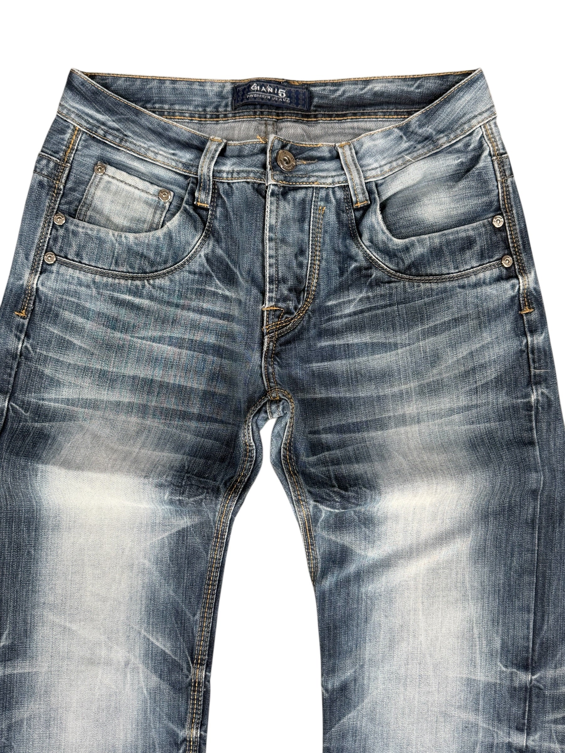 Vintage washed Straight-Fit Jeans (S-M)
