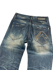 Ultra-washed Straight Jeans (S-M)