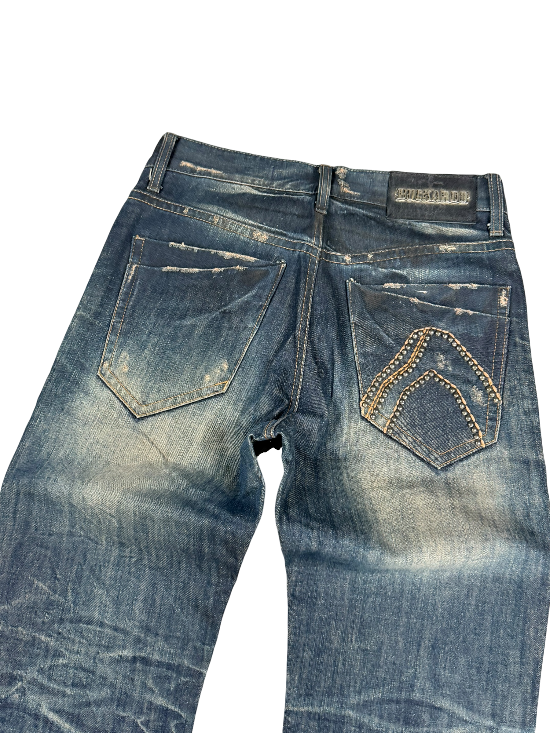 Ultra-washed Straight Jeans (S-M)