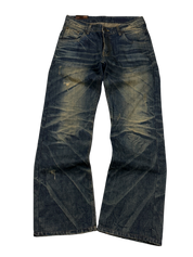 Ultra Washed Bootcut Jeans (S)