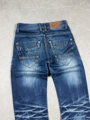 Vintage washed slim/straight jeans (XS-S)