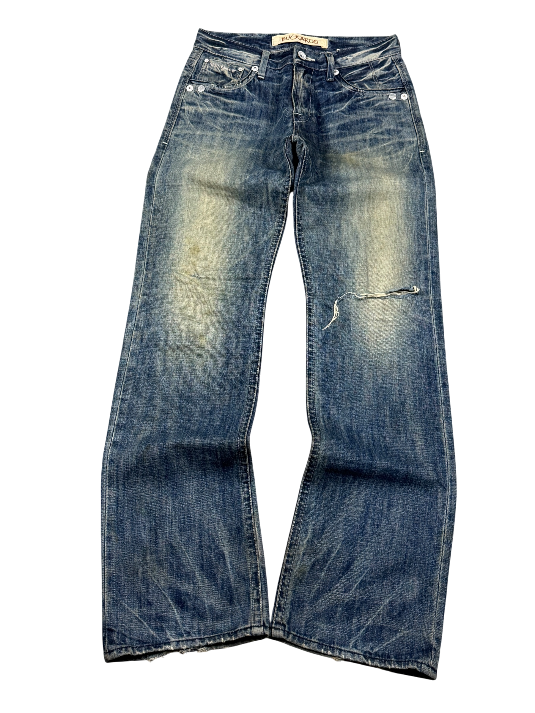 Crazy Washed Straight Jeans (S-M)