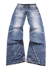 Crazy washed Straight Jeans (XS)