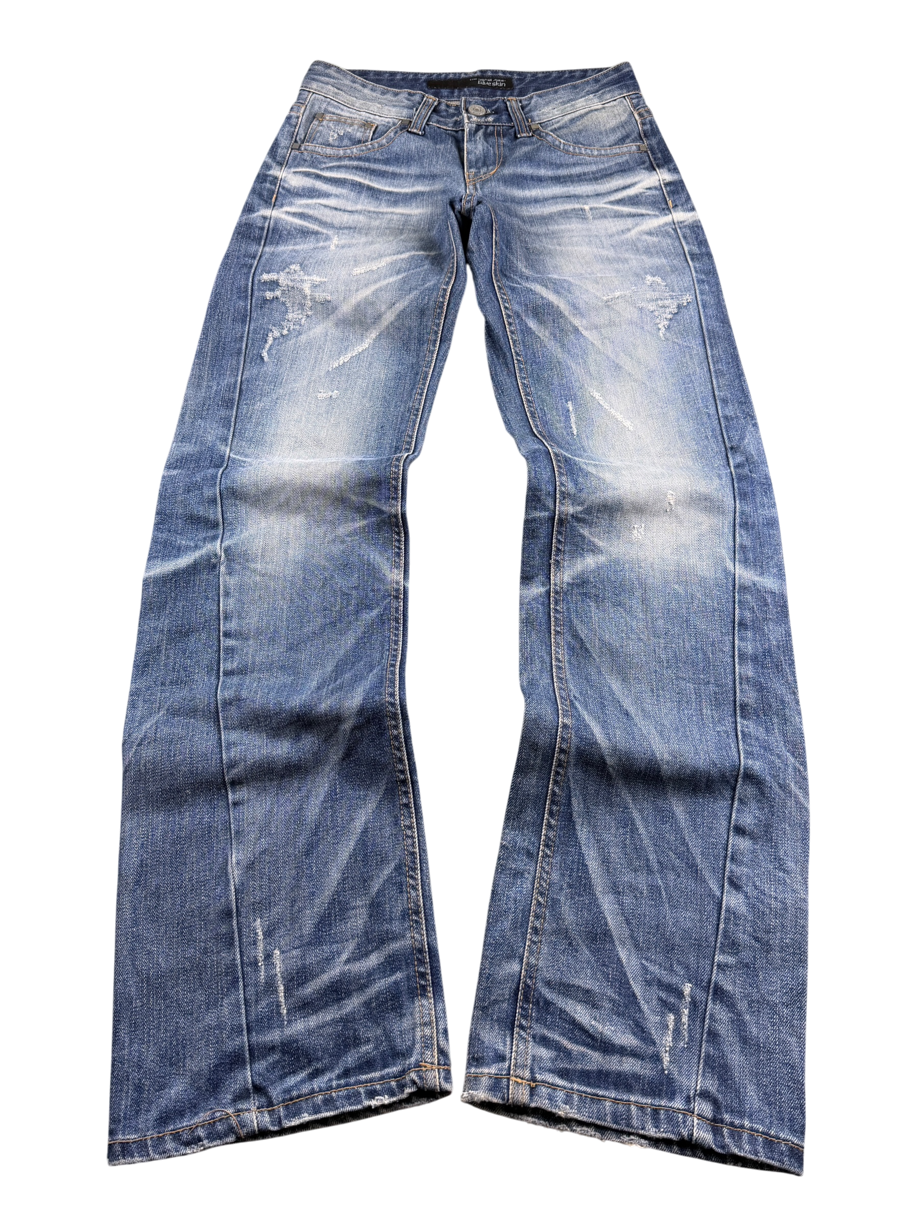 Crazy washed Straight Jeans (XS)
