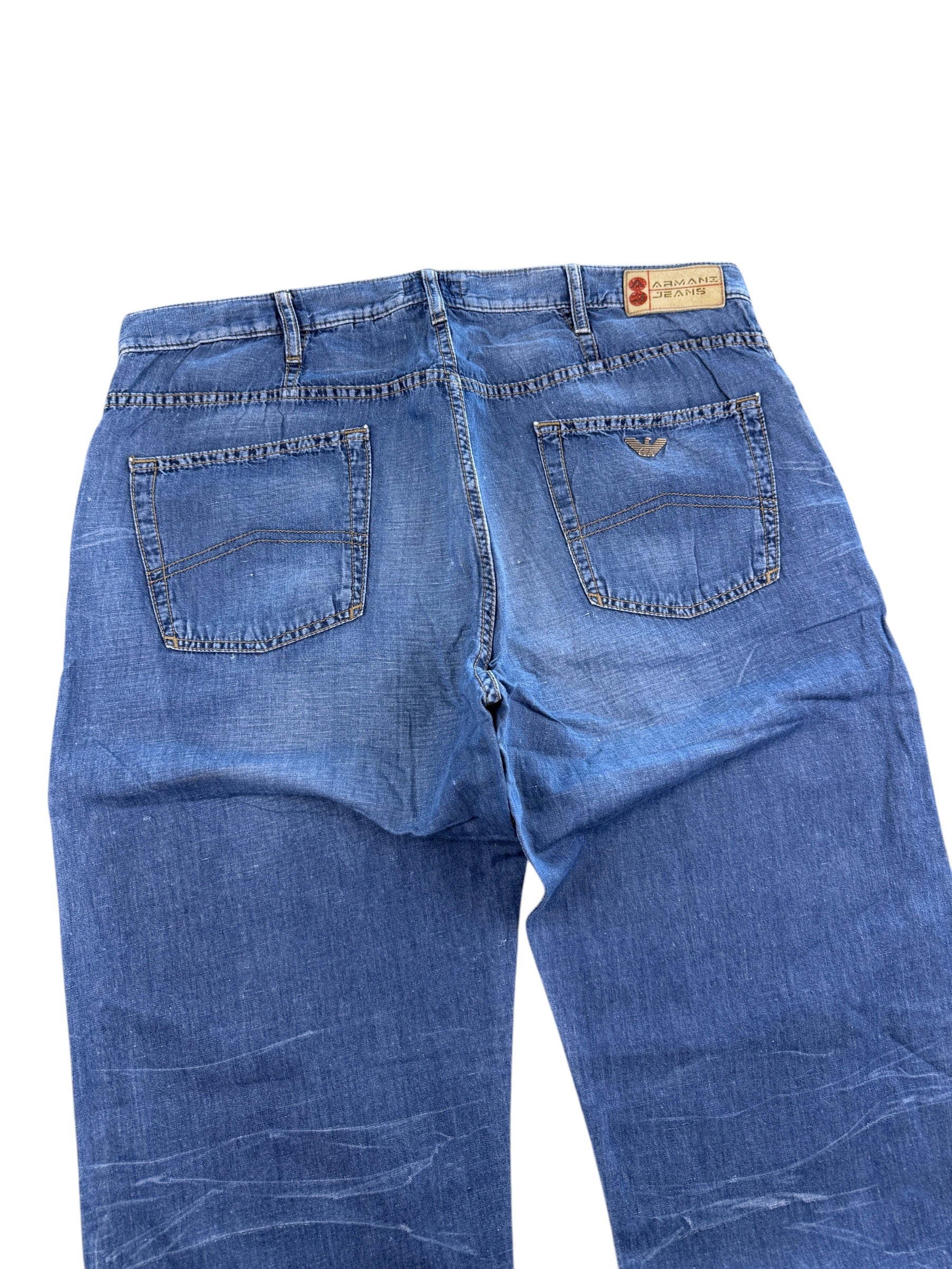 Armani vintage Baggy Leinen Jeans (M)