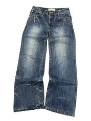 Crazy Washed Baggy/Bootcut Jeans (S)