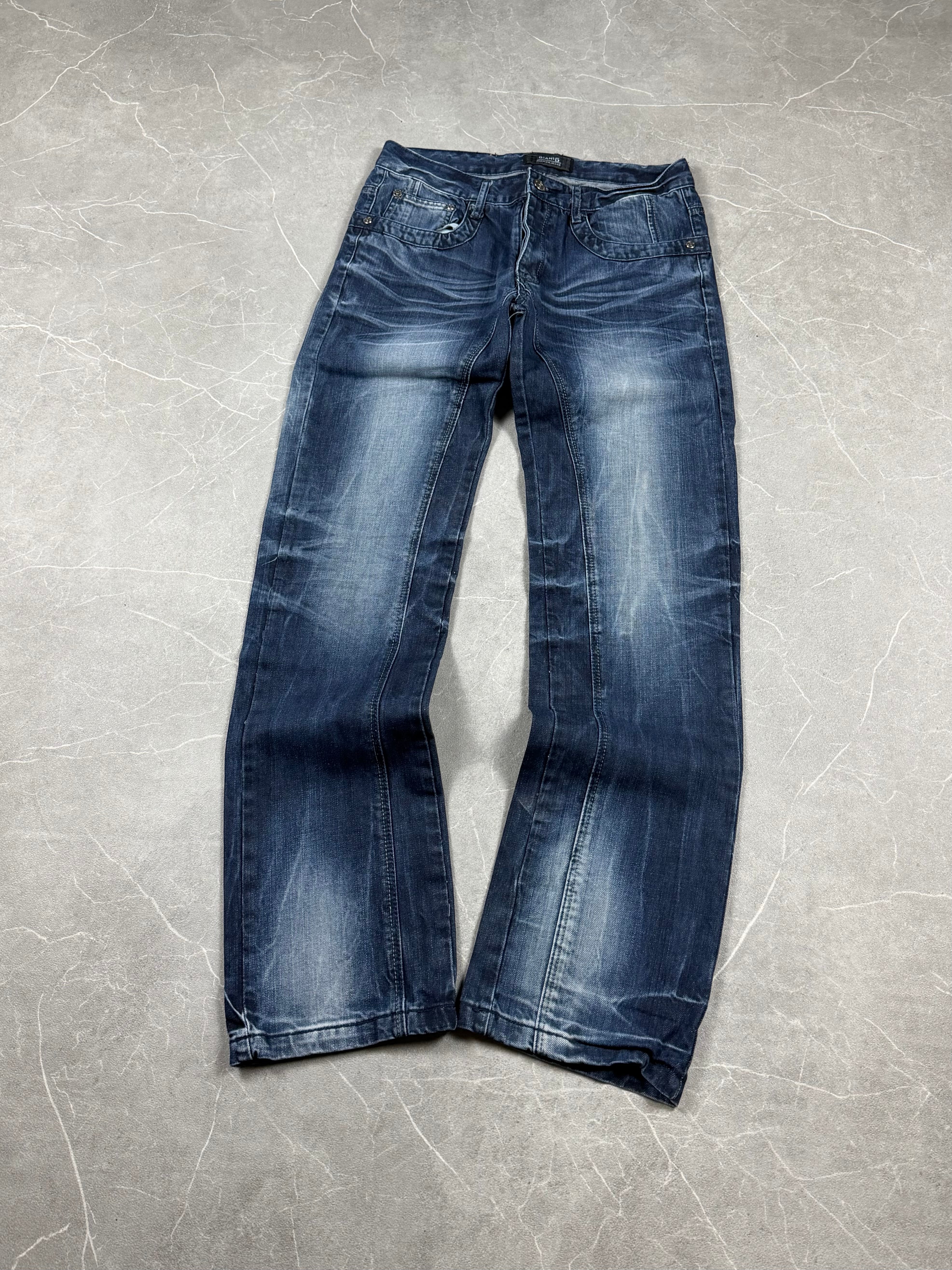 Vintage washed Slim/Straight Jeans (S)