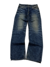 Crazy washed Straight Jeans (XS-S)