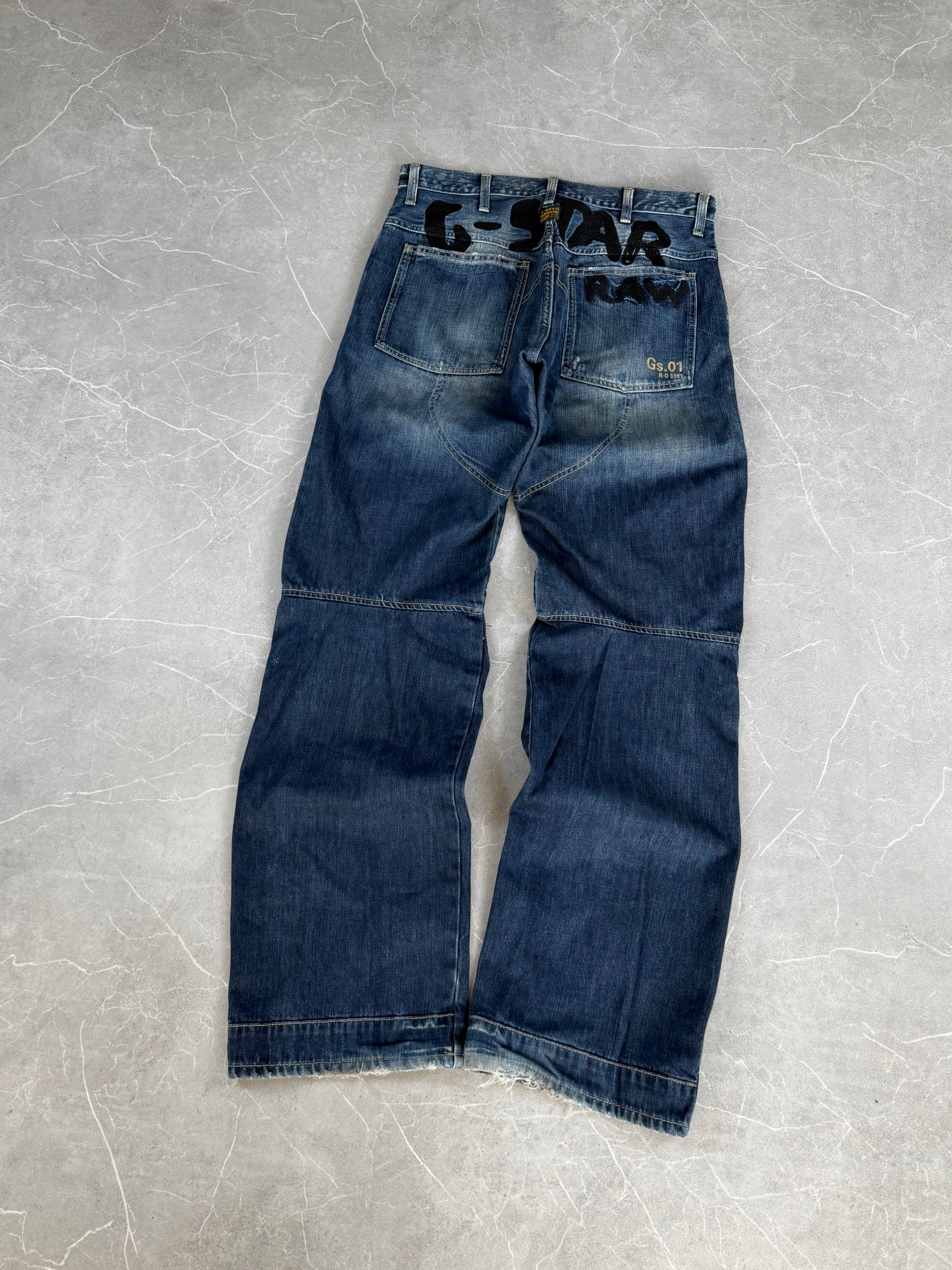 Gstar Big Logo vintage elwood Bootcut Jeans (M)