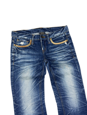 Crazy washed Straight Jeans (XS)
