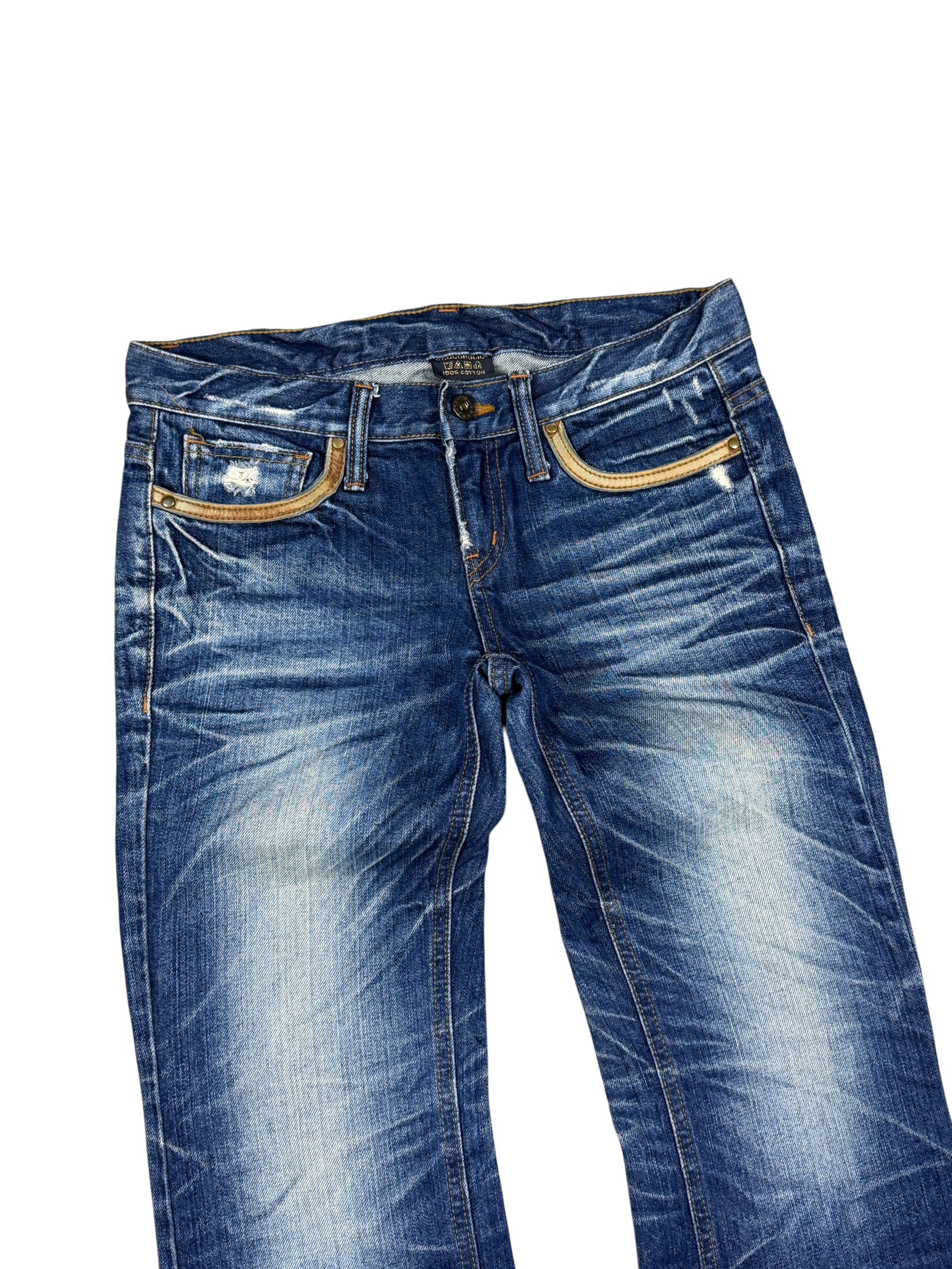 Crazy washed Straight Jeans (XS)