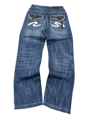 Washed straight Jeans (XS)