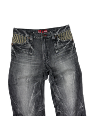 Crazy Washed Straight Jeans (L)