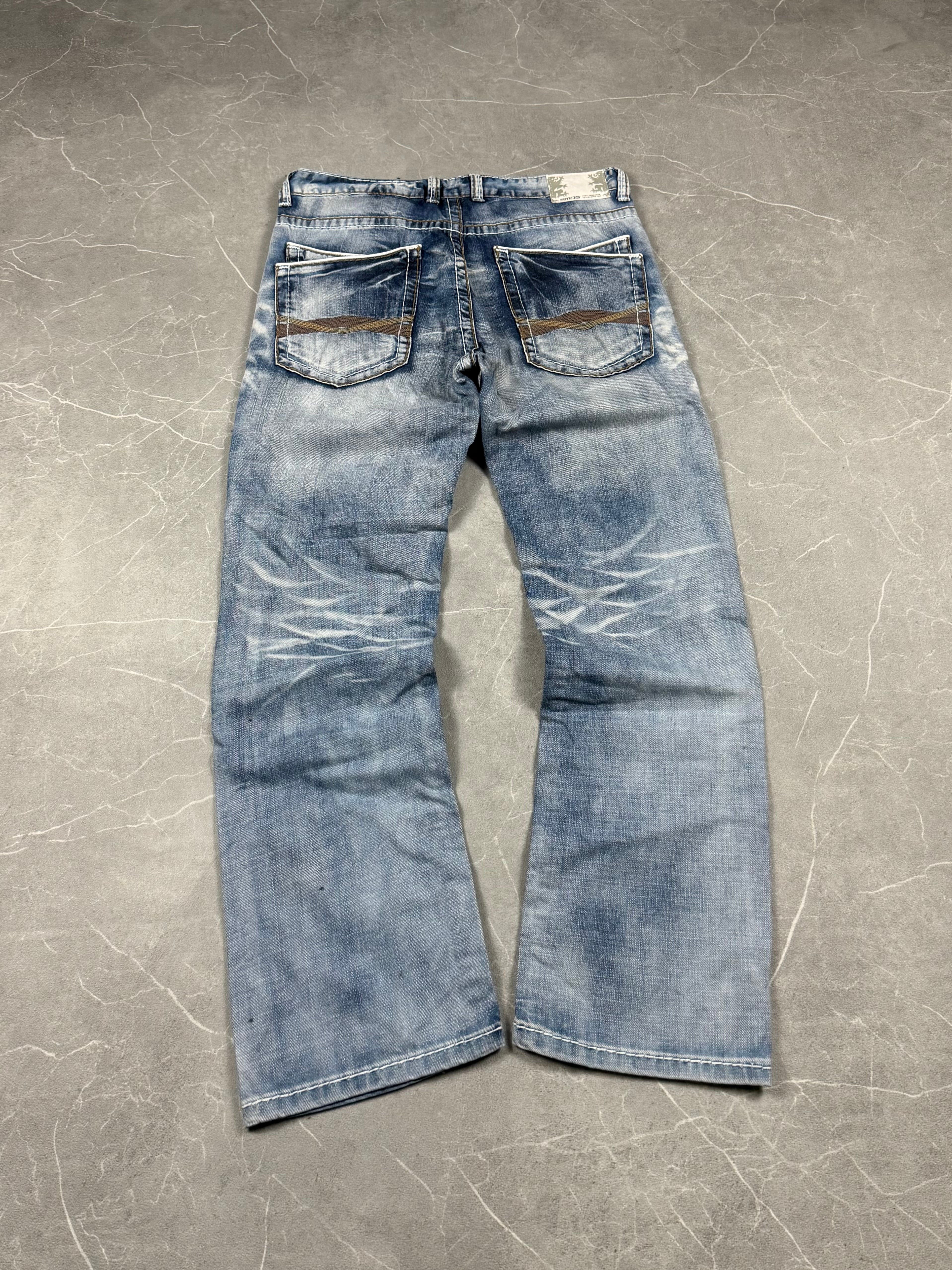 Vintage washed Straight Fit Jeans (S)