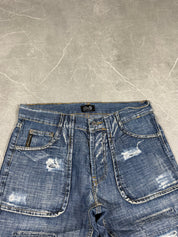 Dolce Gabbana Ripped Logo Jeans (S)