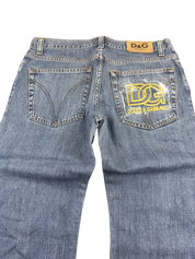 Dolce Gabbana Bootcut Big Logo Jeans  (S)
