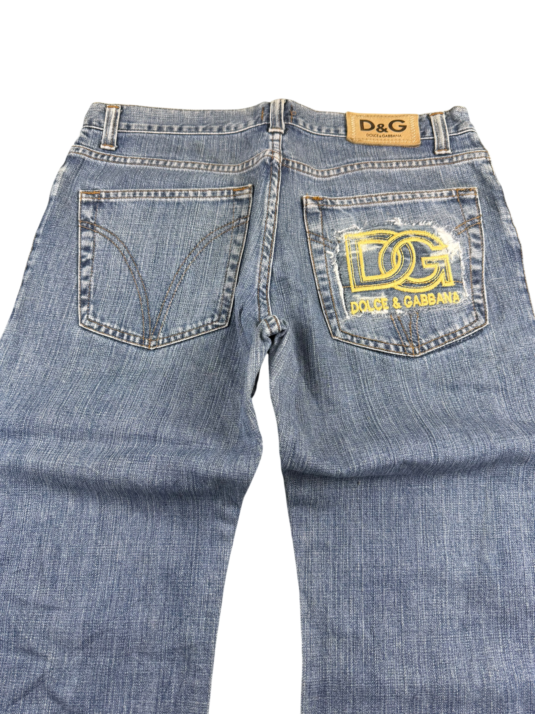 Dolce Gabbana Bootcut Big Logo Jeans  (S)