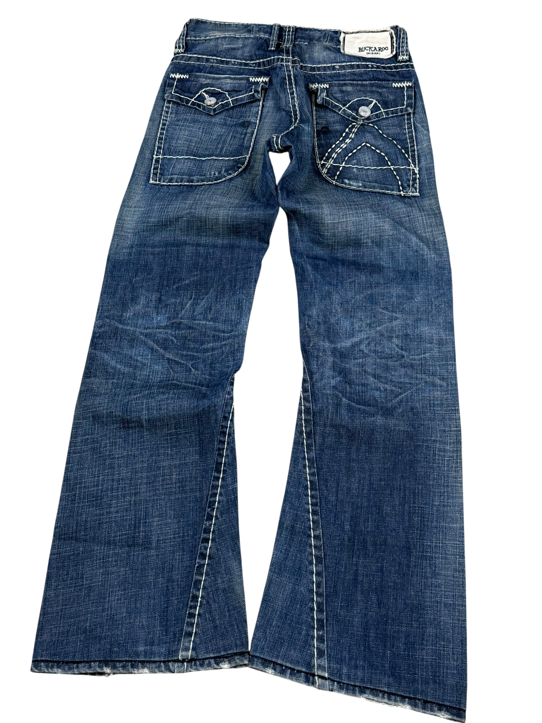 Washed Bootcut Jeans (XS)