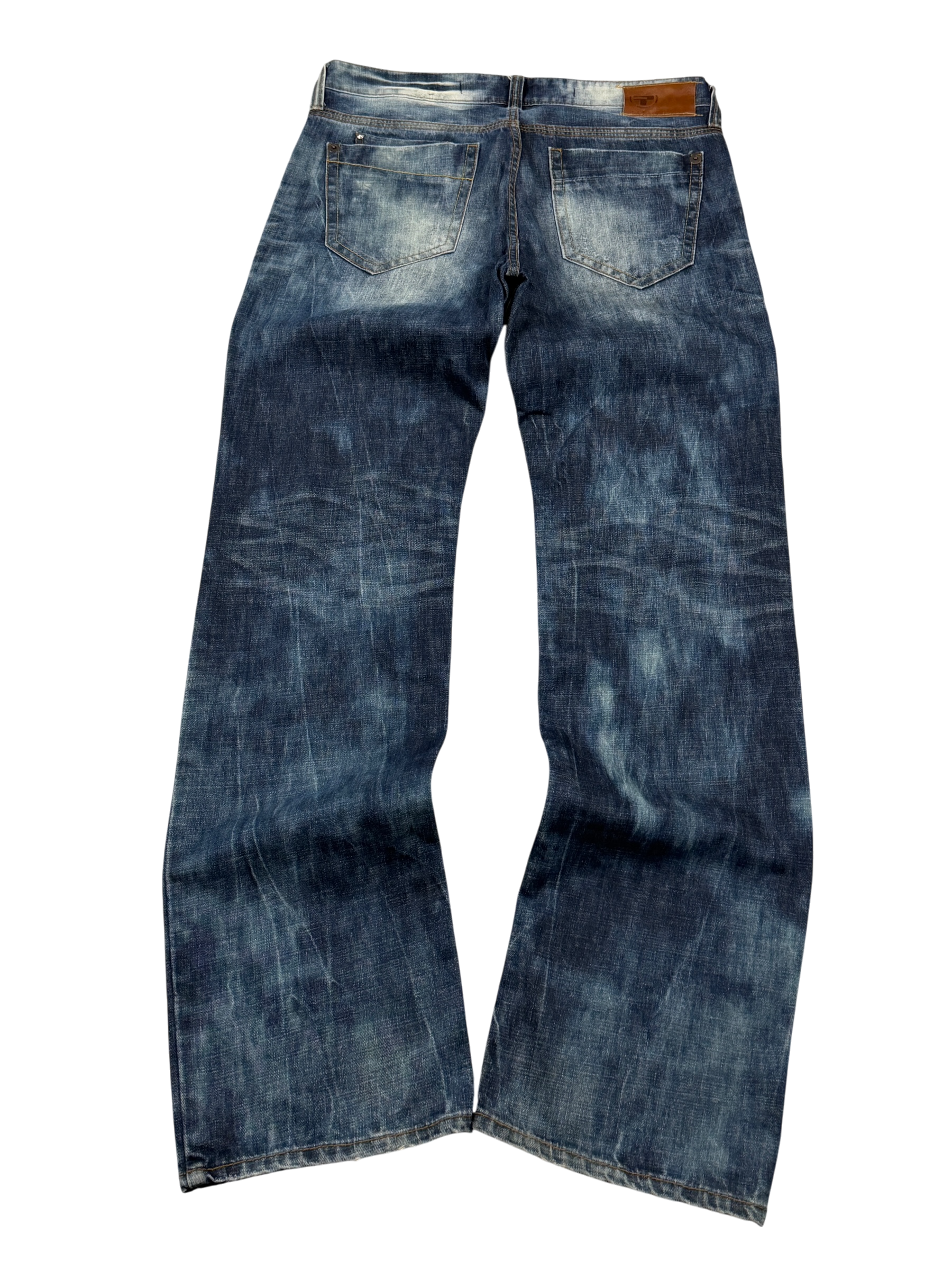 Washed Straight Jeans (L)