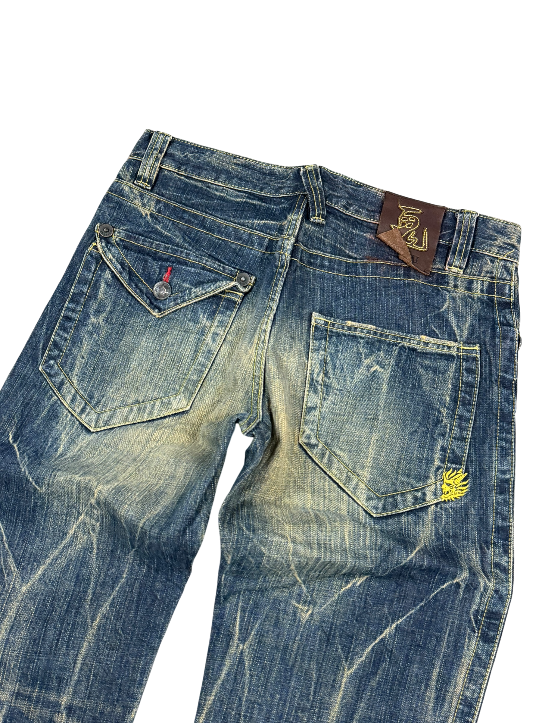 Ultra Washed Straight-Fit Jeans (S)