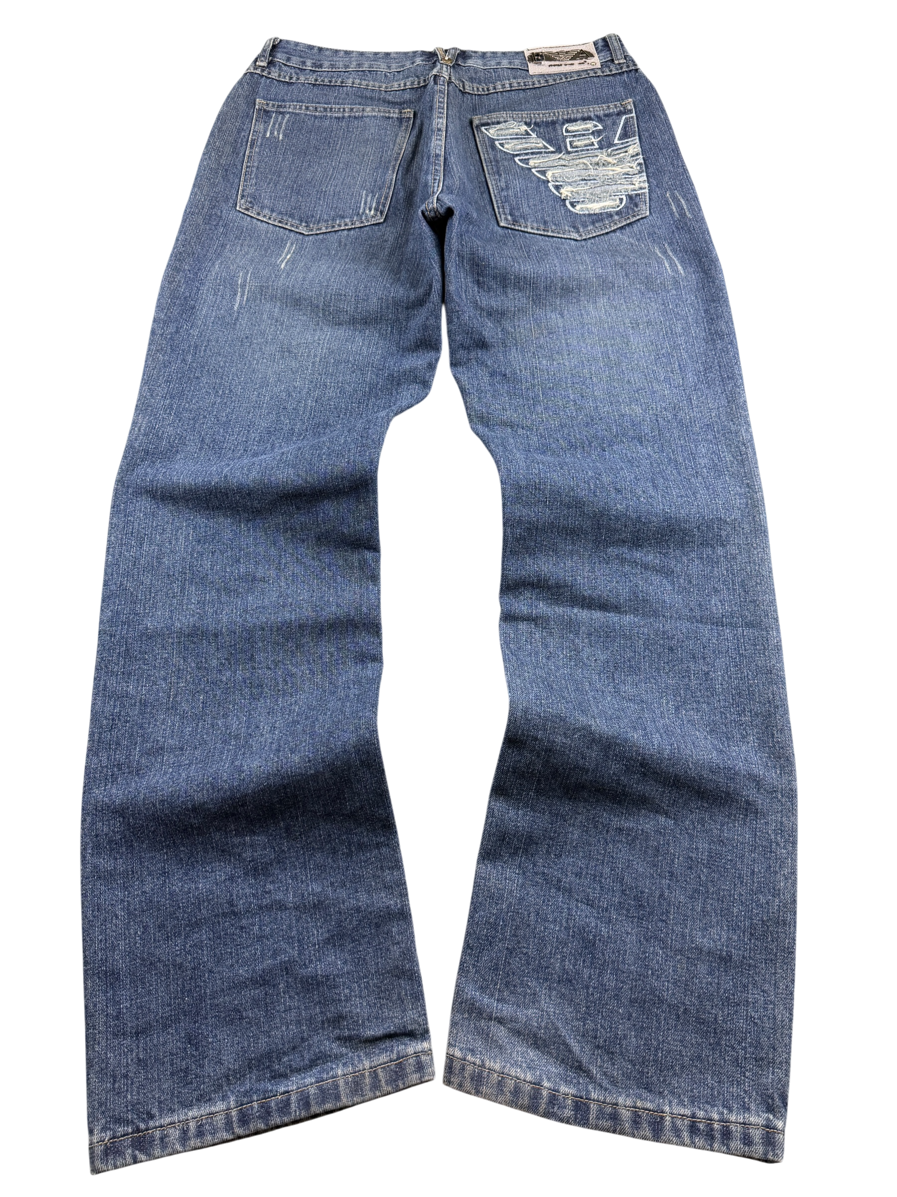 Armani vintage Big Logo Straight Jeans (M-L)