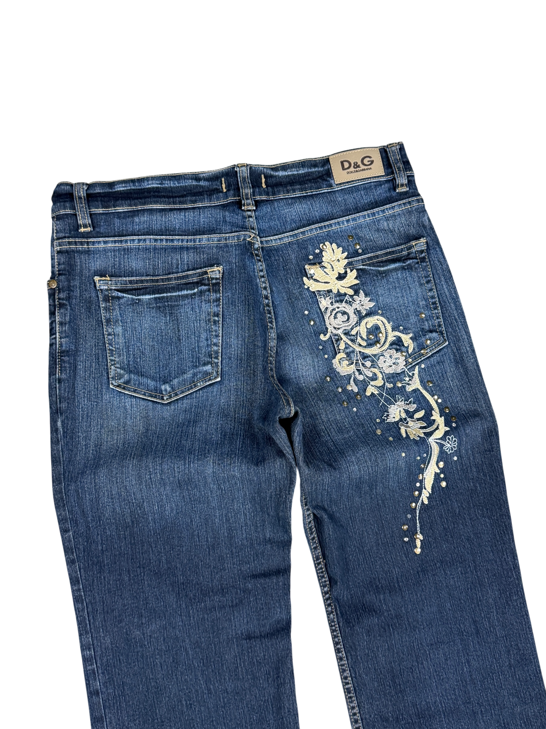 Dolce Gabbana embroidered Straight Jeans (XS)