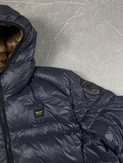 Blauer Puffer Jacke (S)