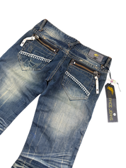 Ultra washed Big Bootcut Jeans (XS)