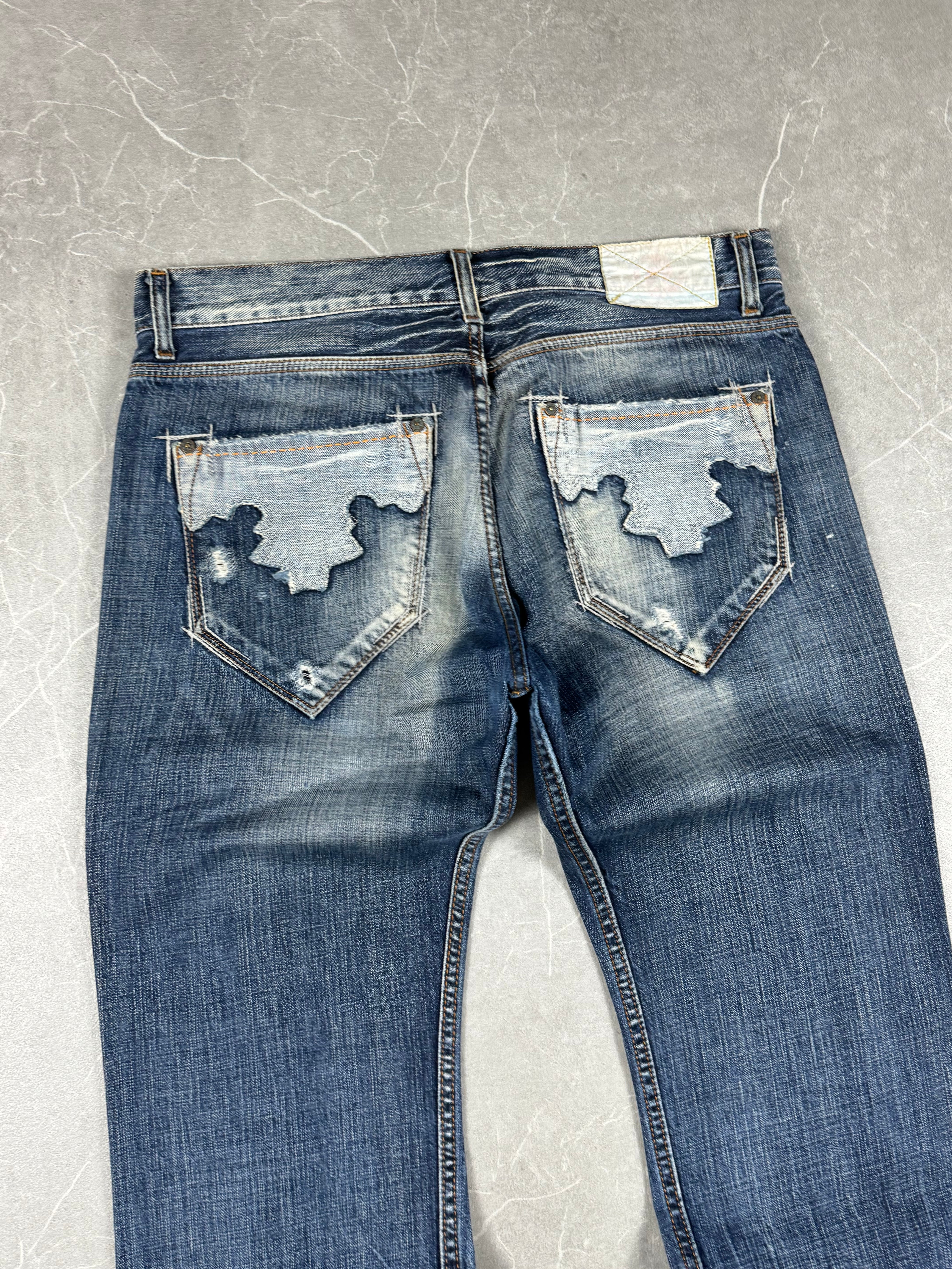 Vintage washed/Bootcut Jeans (M)
