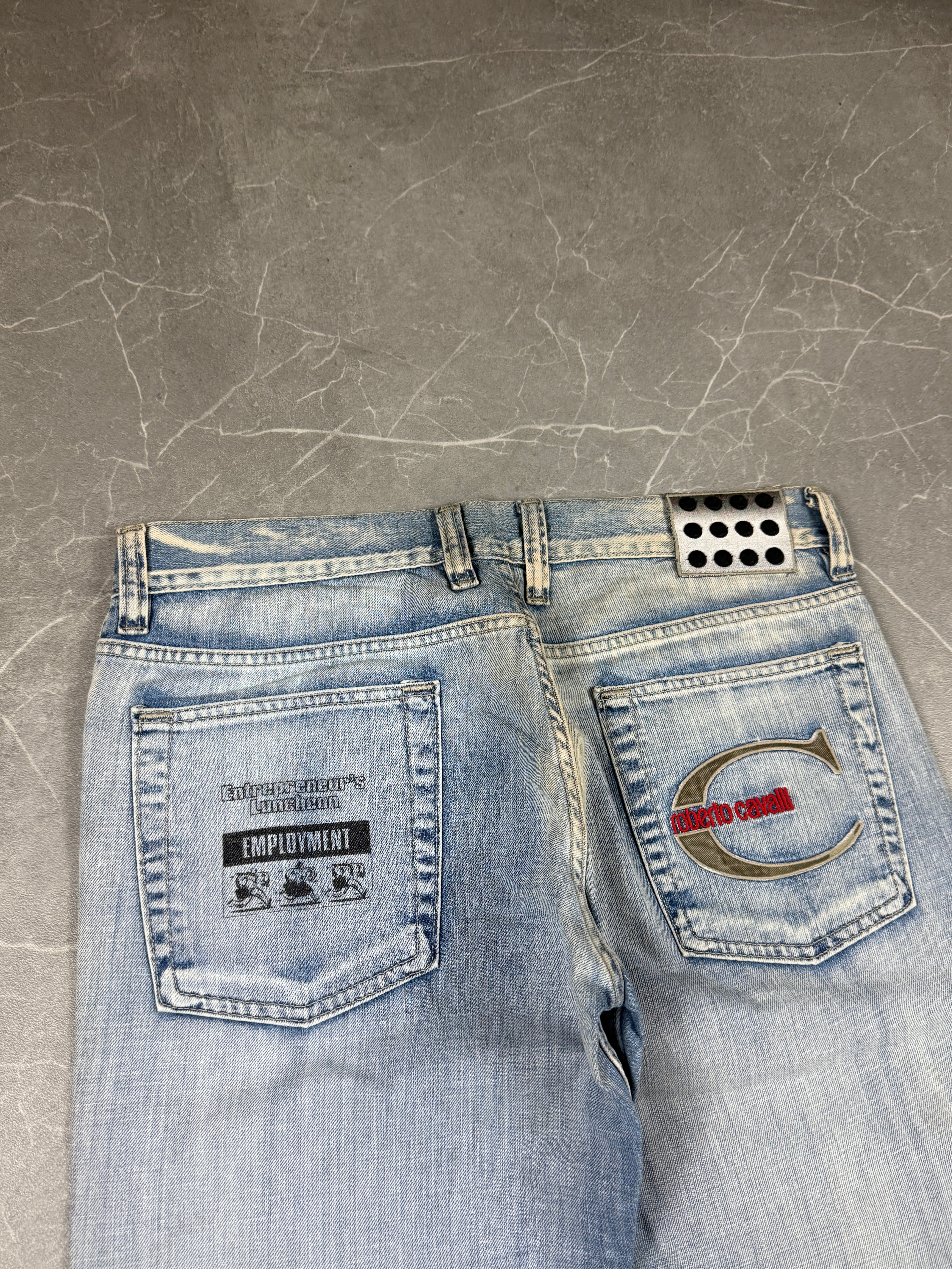Cavalli Big Logo Jeans (M)