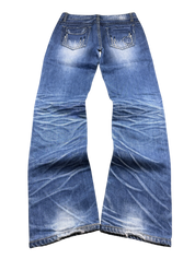 Crazy washed Straight Jeans (S)