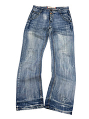 Vintage Washed Straight Jeans (S)