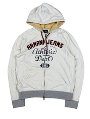 Armani Vintage Big Logo Zip Hoodie (M)