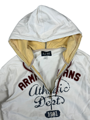 Armani Vintage Big Logo Zip Hoodie (M)