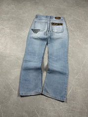 Armani Big Logo Bootcut Jeans (XS)