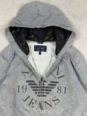 Rare Armani Big Logo Zipper (S)