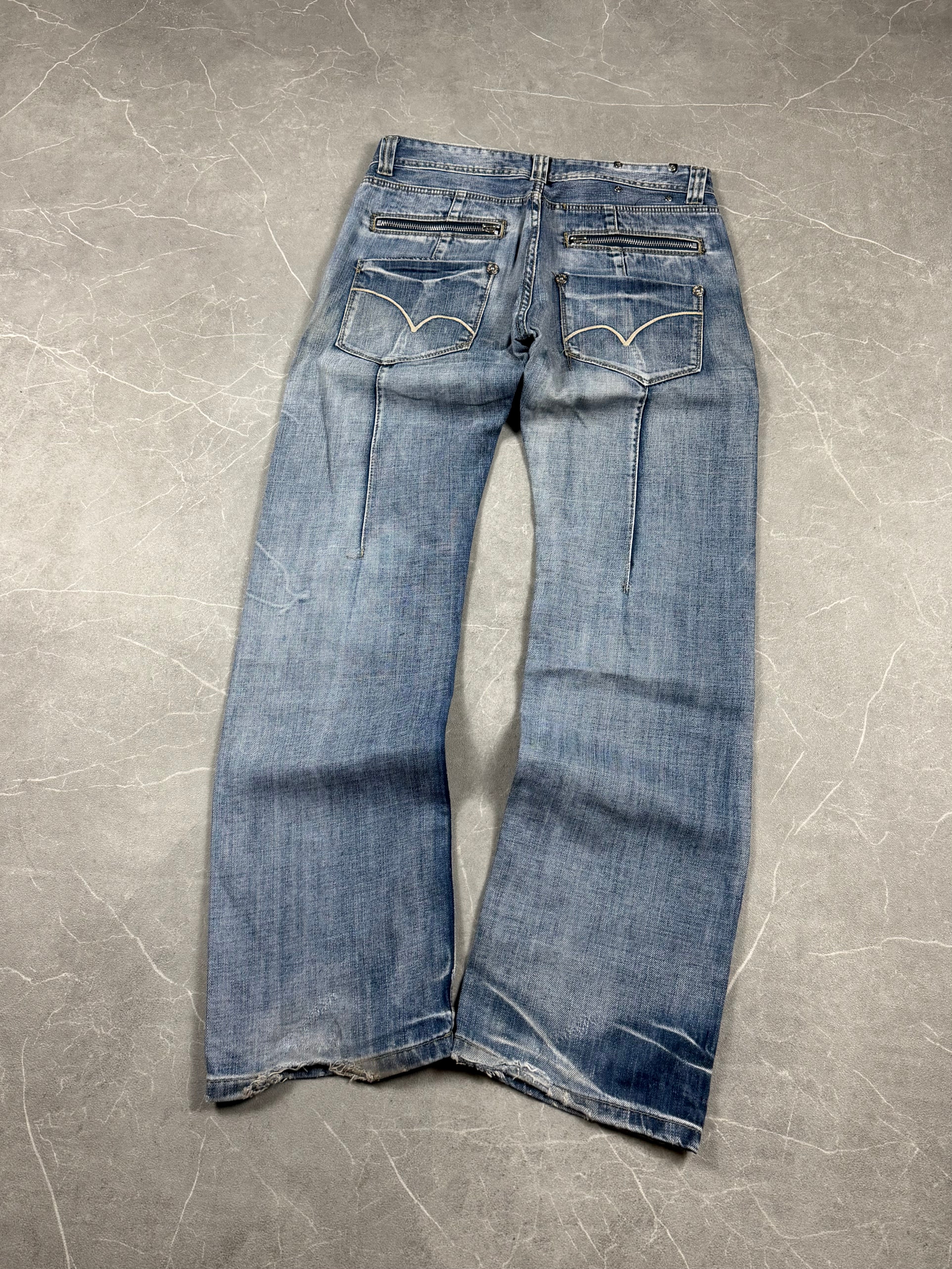 Vintage washed Straight Jeans (S-M)