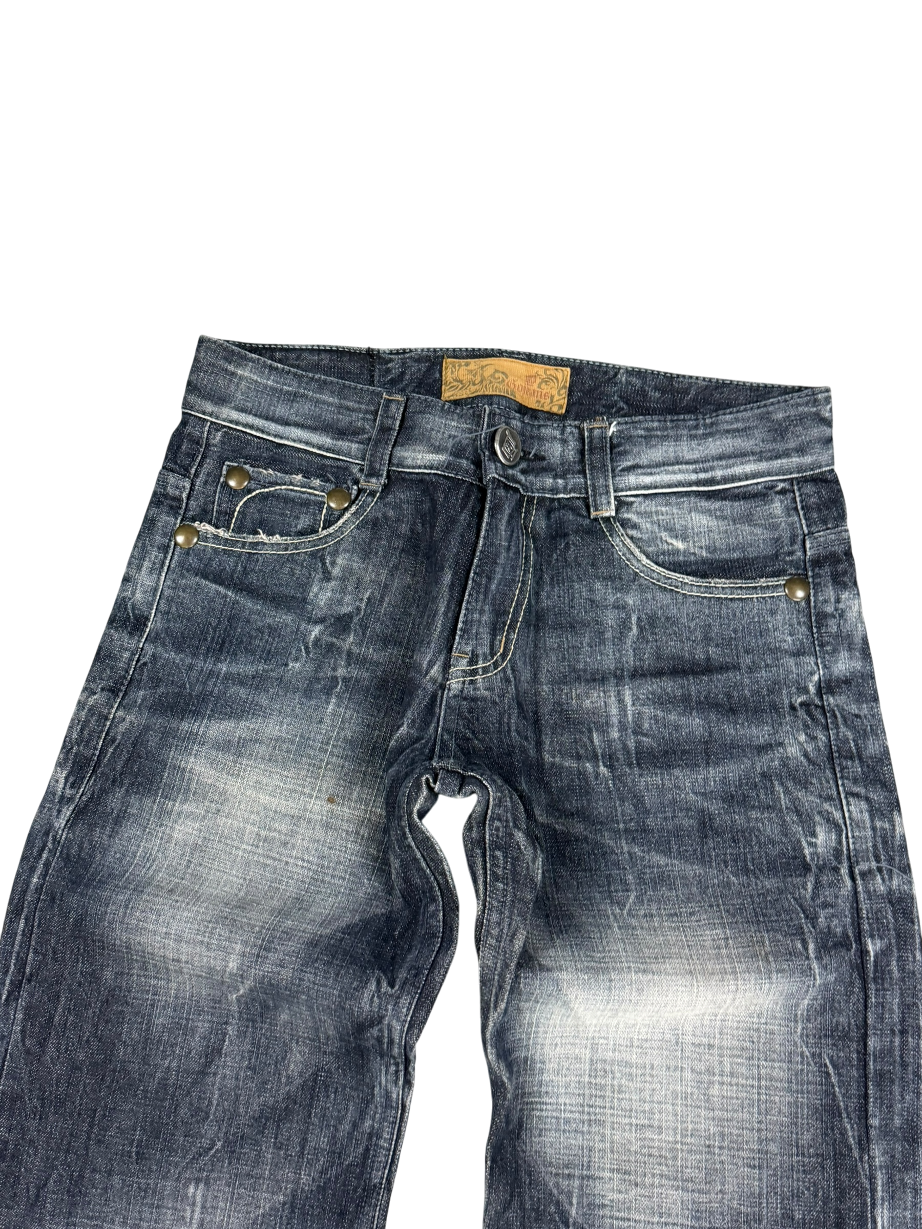 Crazy washed bootcut jeans (XS-S)