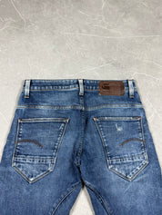 G-Star Washed Slim Fit Jeans (XS)