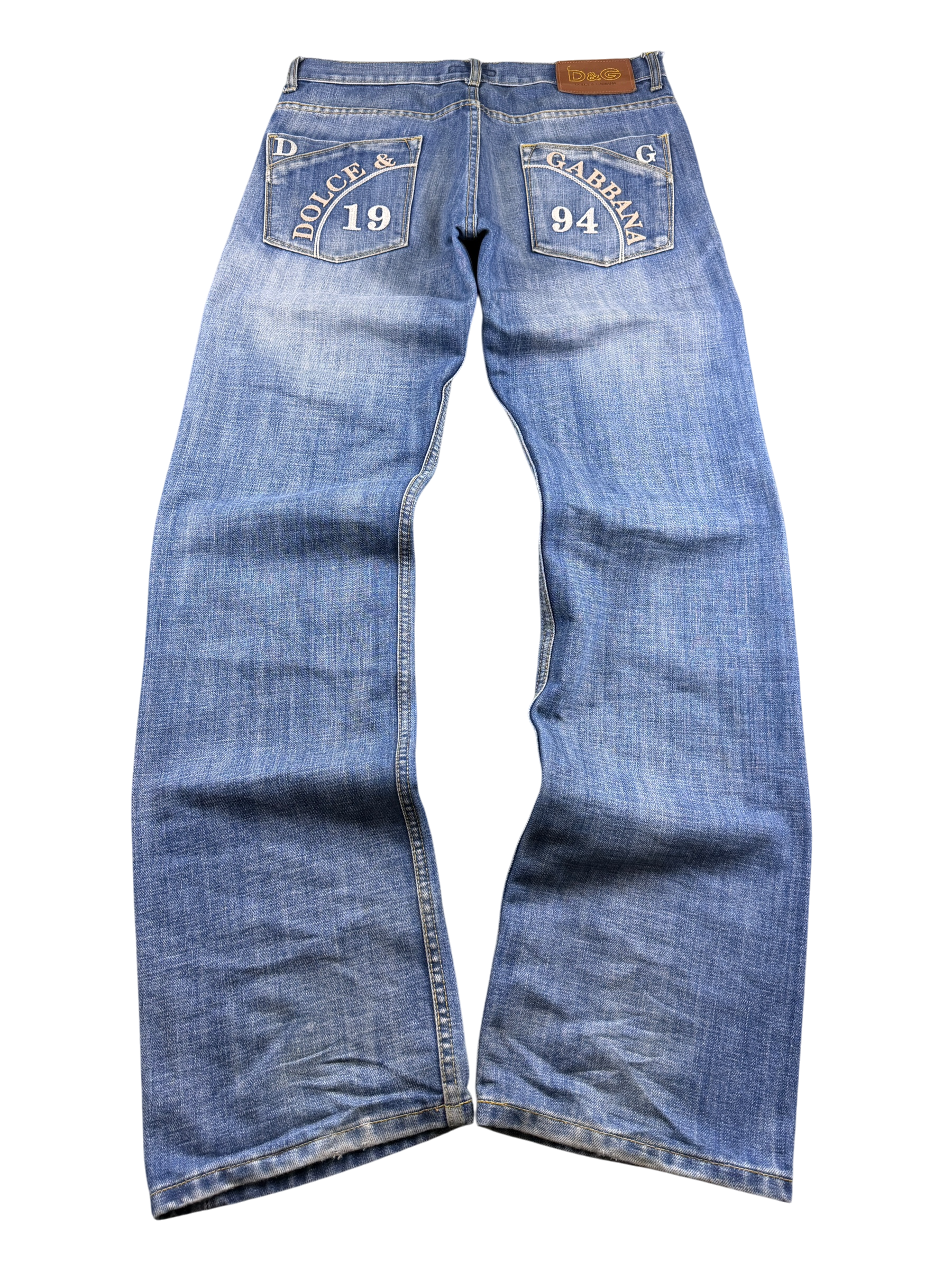Dolce Gabbana vintage Big Logo Bootcut Jeans (L)
