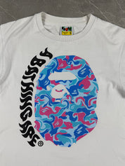 Bape Marble camo Big Ape Head Tee (S)