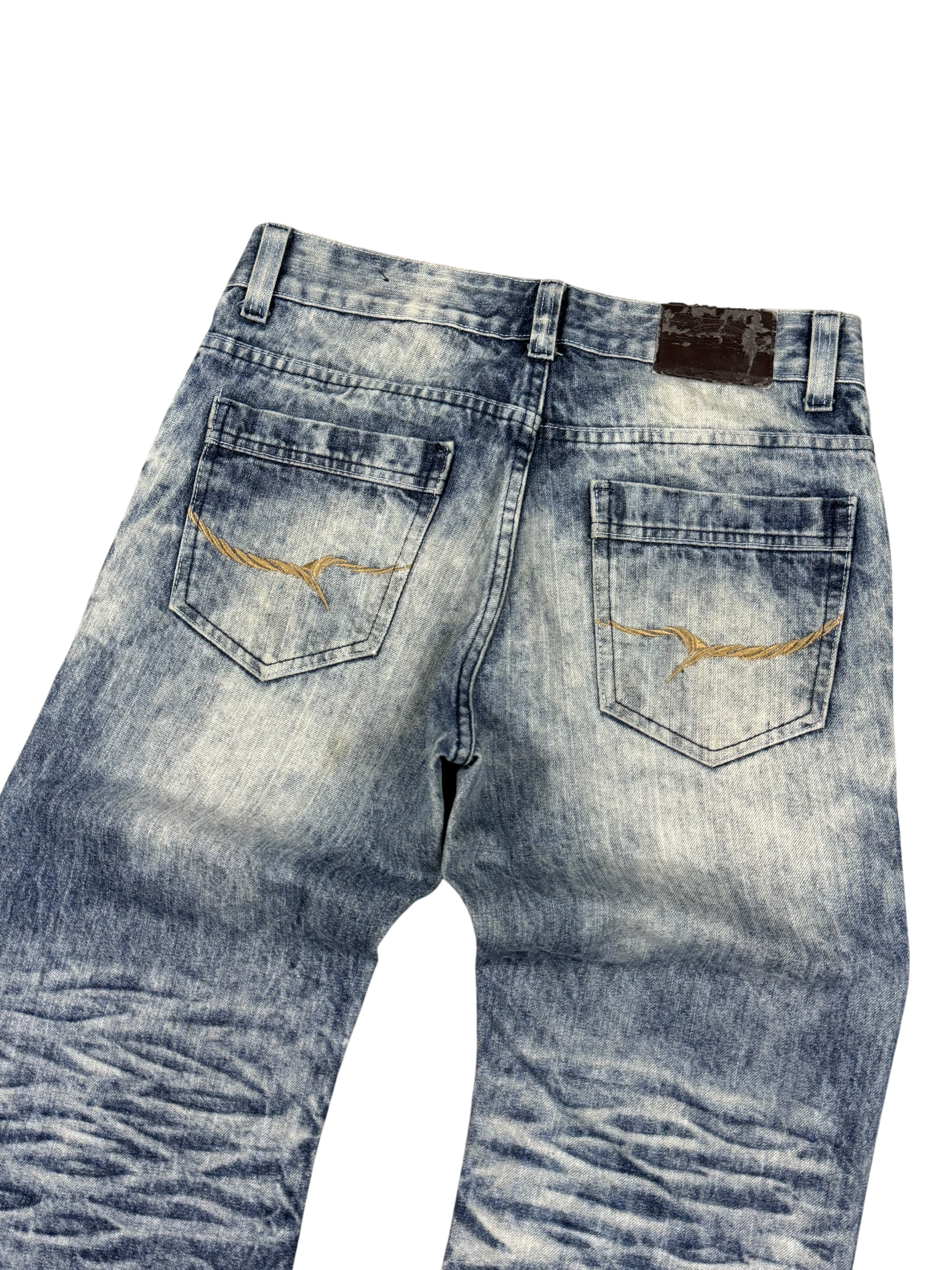 Ultra Washed Straight-Fit Jeans (S-M)