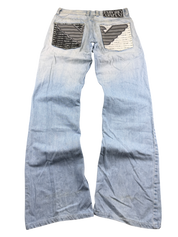 Armani vintage Big Logo Bootcut Jeans (M-L)