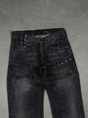 Versace Big Logo washed Straight Jeans (S)